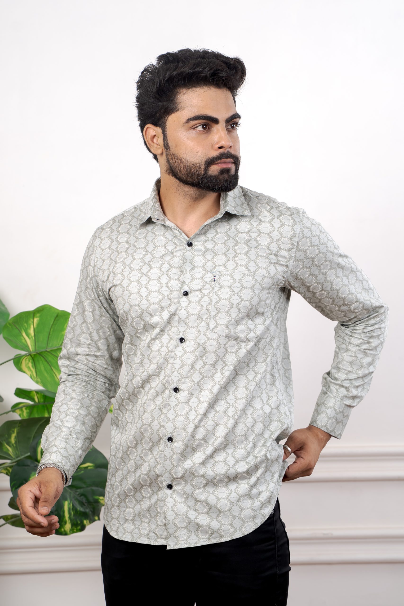 Men's Comfort Slim Fit Pure Cotton Shirt - Image 2