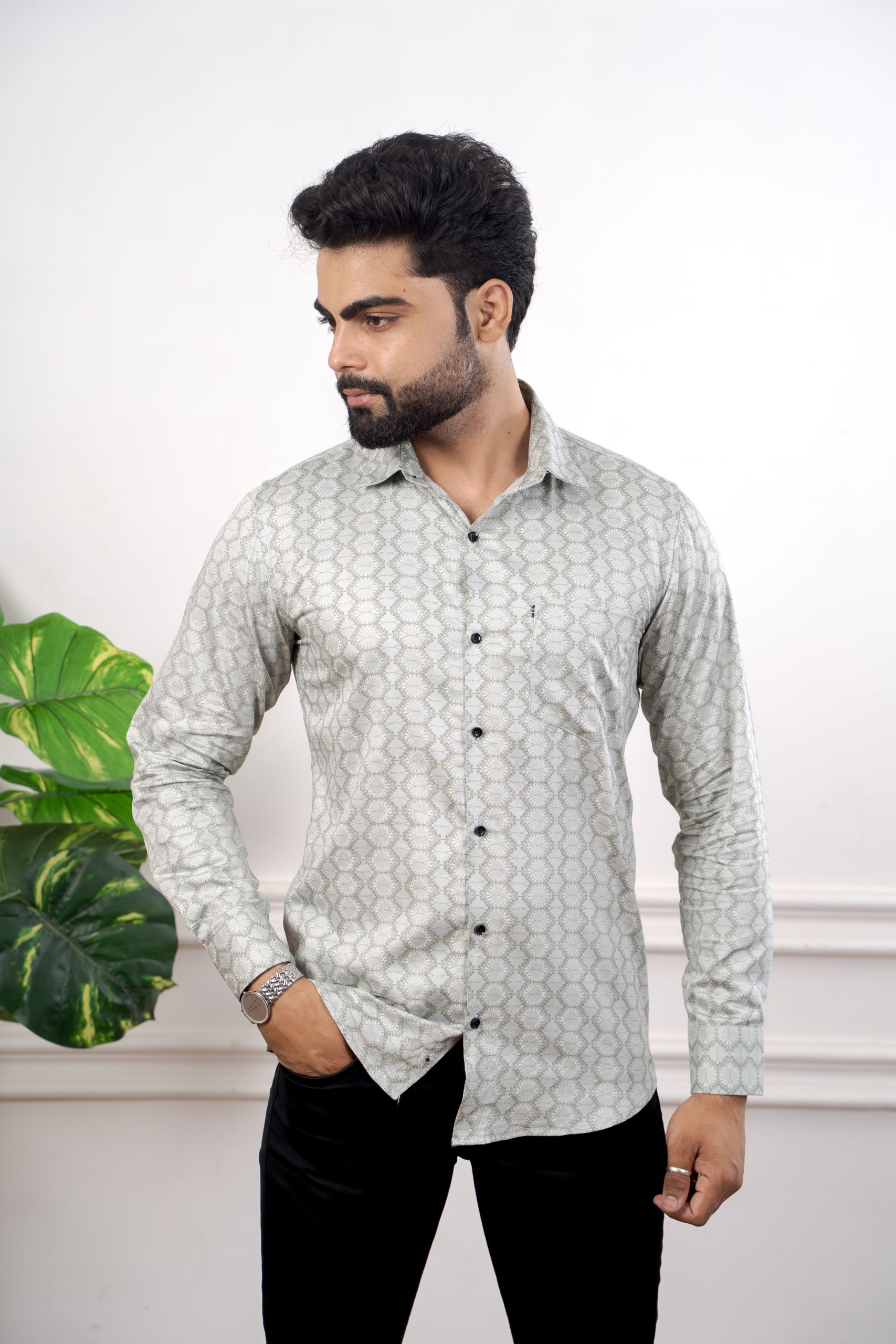 Men's Comfort Slim Fit Pure Cotton Shirt - Image 4