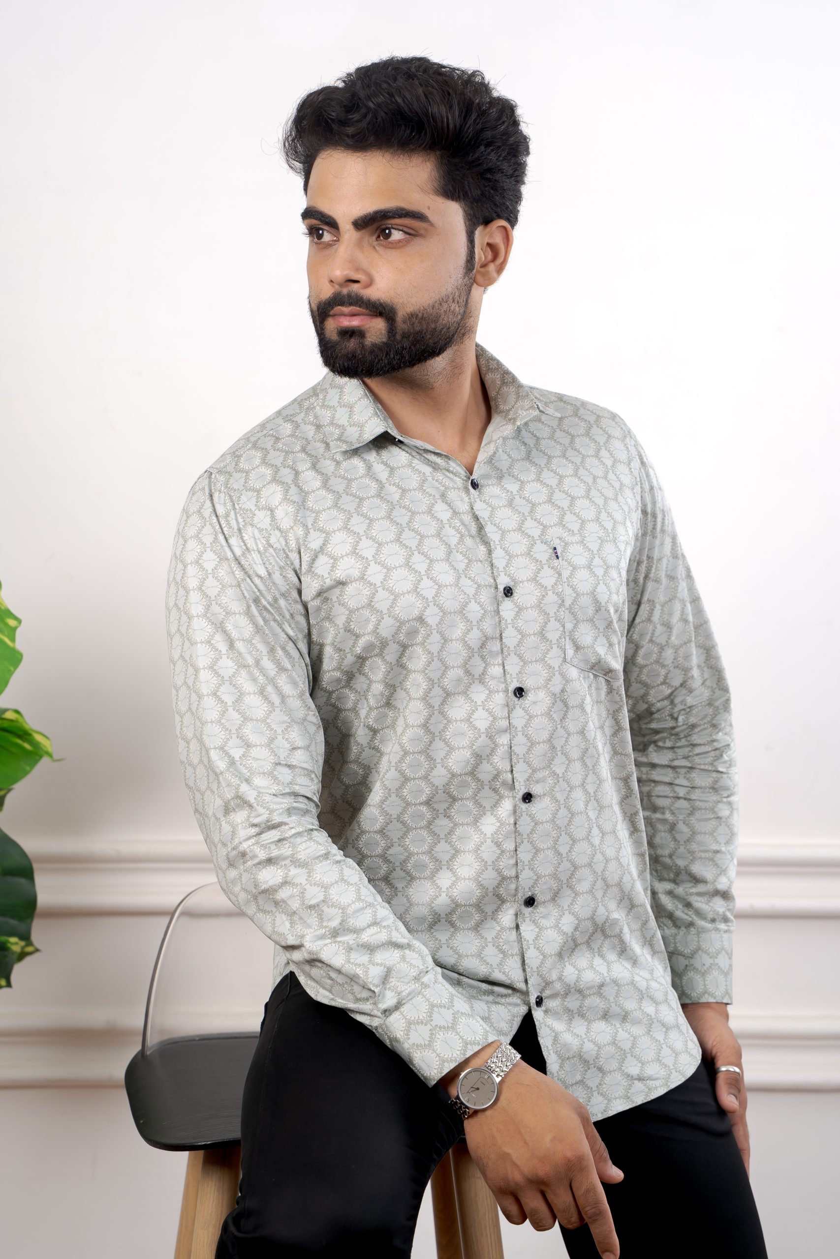 Men's Comfort Slim Fit Pure Cotton Shirt - Image 5