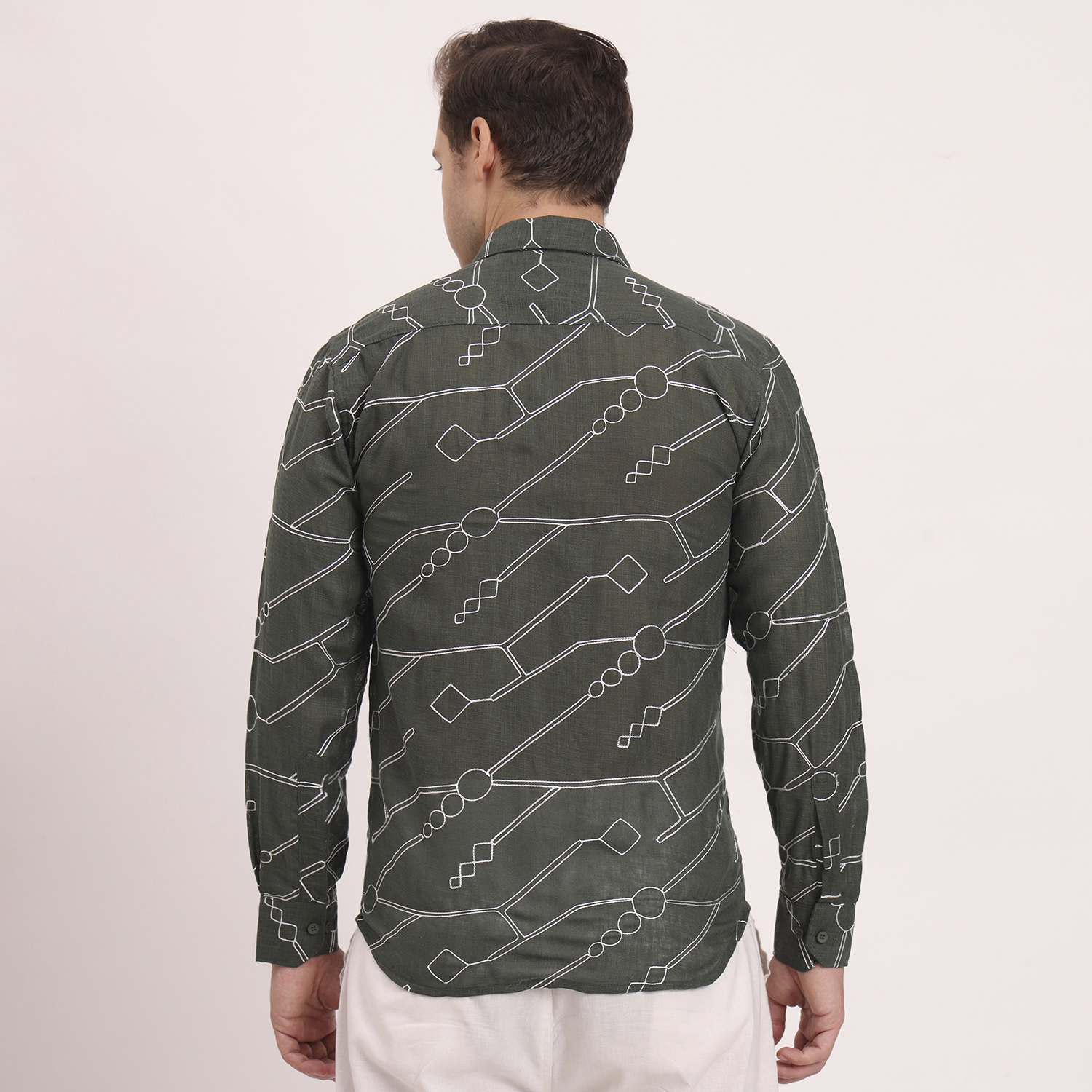 Embroidered Shirts green - Image 8